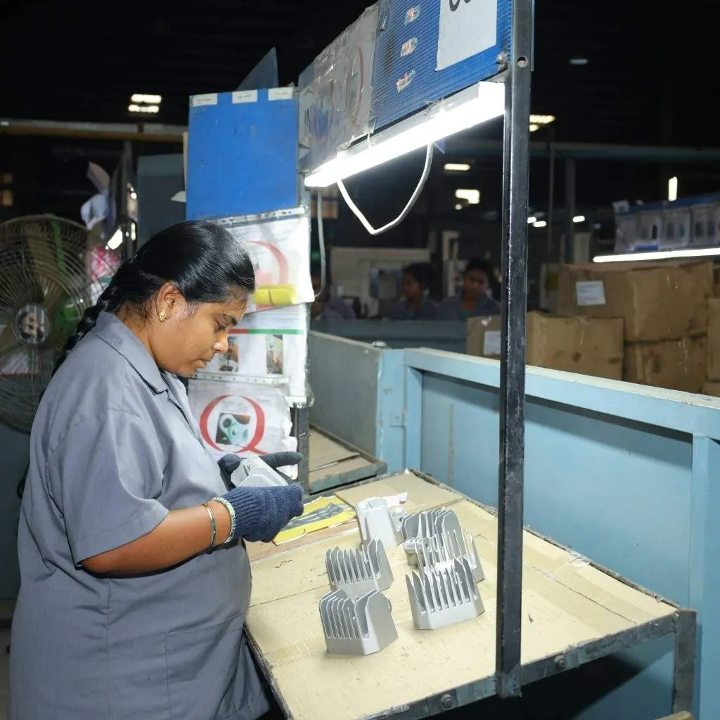 Visual and gauge inspection of machined castings