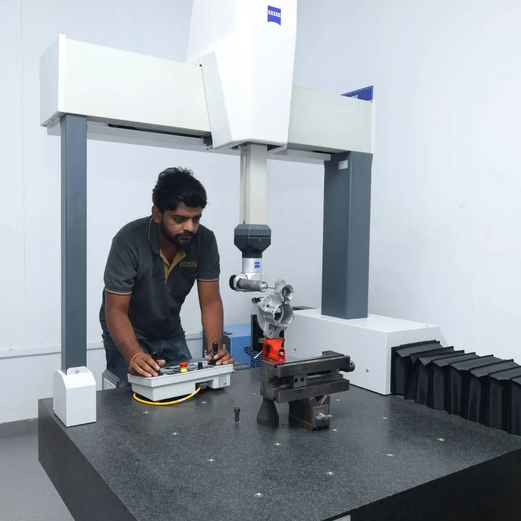 Dimensional inspection on the coordinate measuring machine