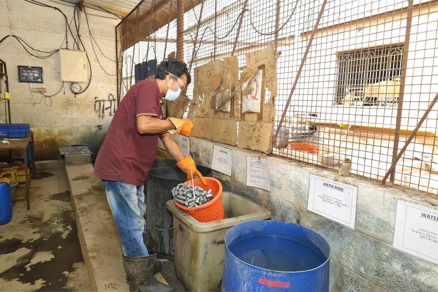 Chemical pre-treatment ahead of coating