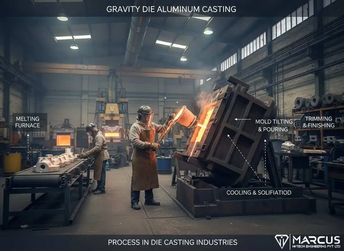Gravity Die Aluminum Casting – Process, Benefits & Uses