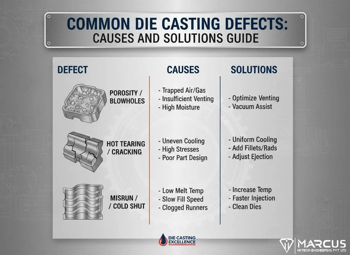 Common Die Casting Defects: Causes and Solutions Guide
