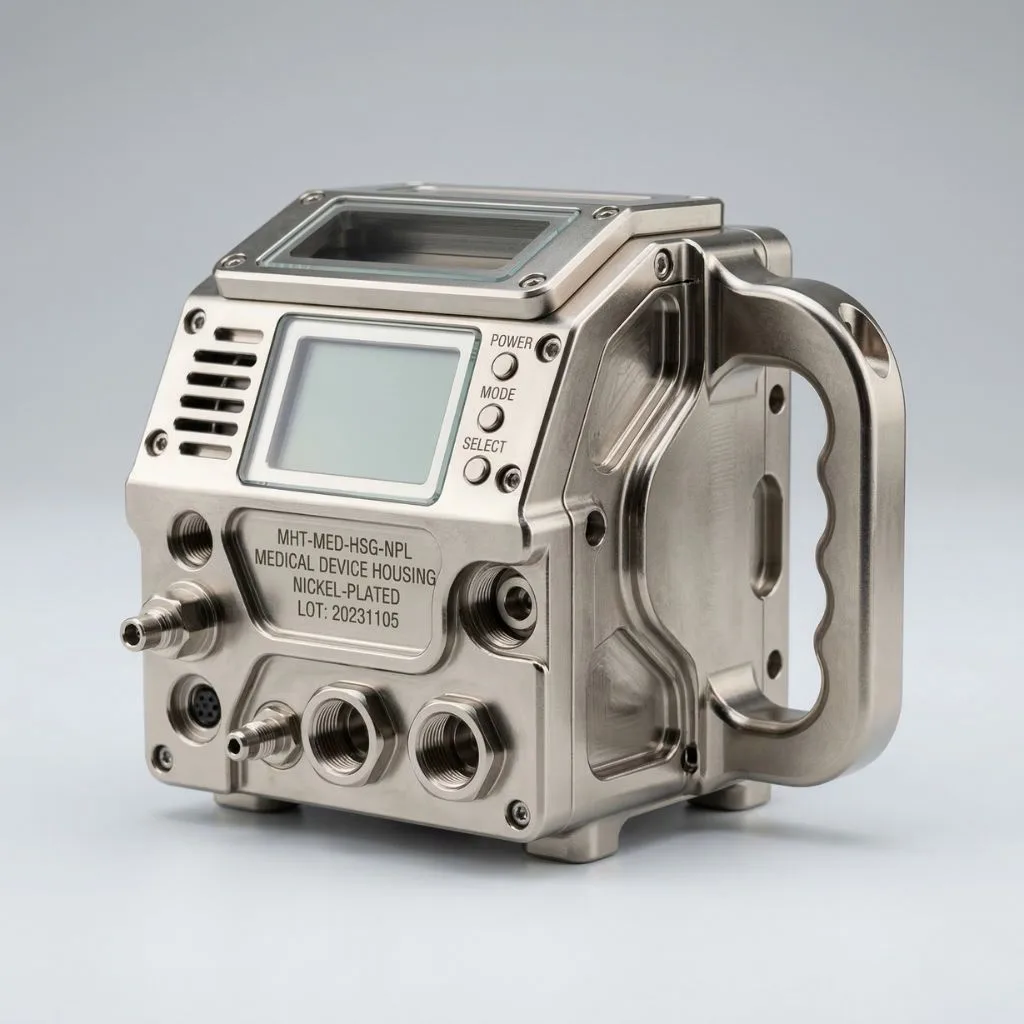Nickel-Plated Medical Device Housing