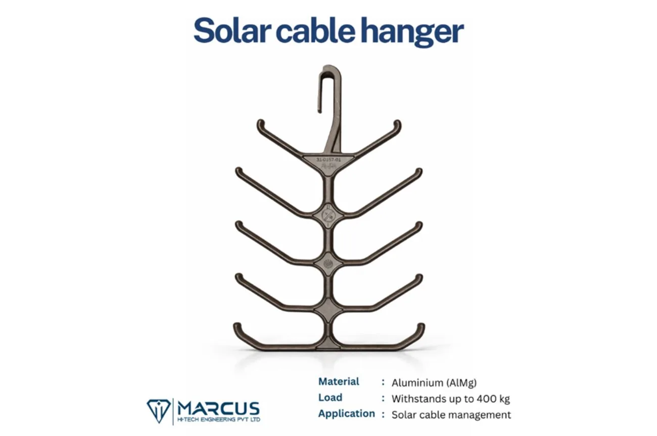 High-Load Aluminum Solar Cable Hangers | 400kg Capacity