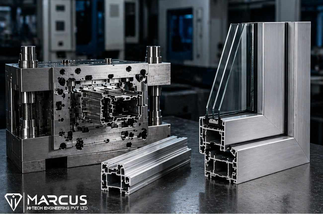 Industrial Aluminum Window Frame Extrusions: 6061 & 6063 Alloys